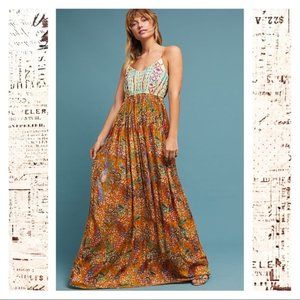 EUC Anthropologie Raga Parkland Maxi Dress, PL
